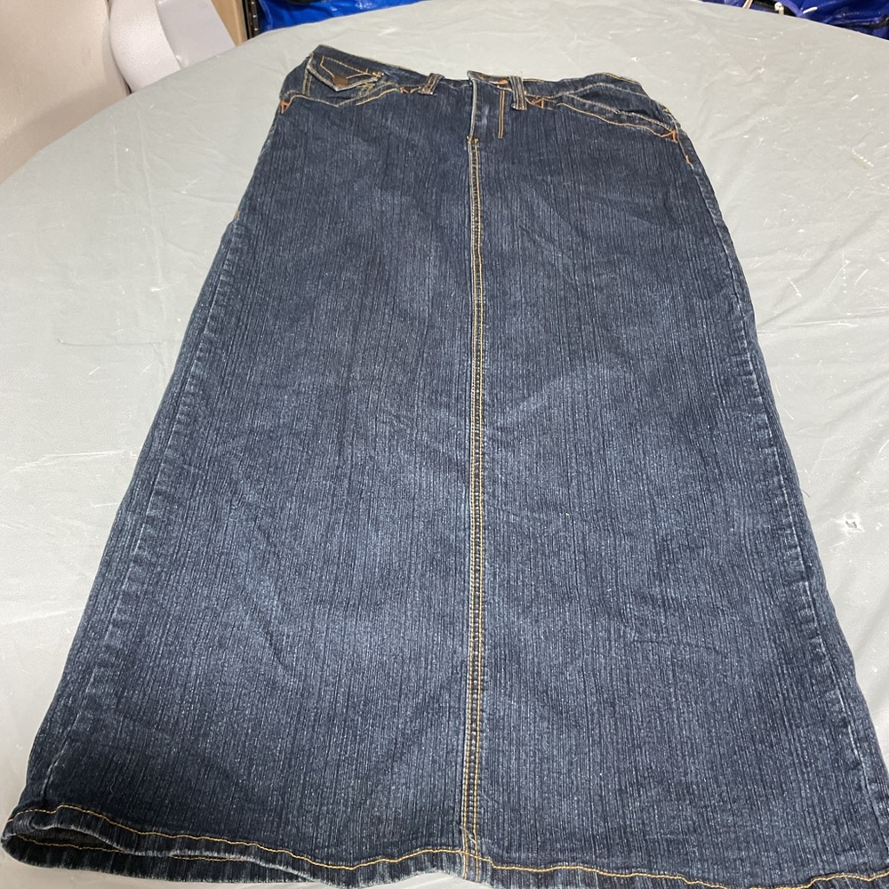 Denim Maxi Skirt size 9/10